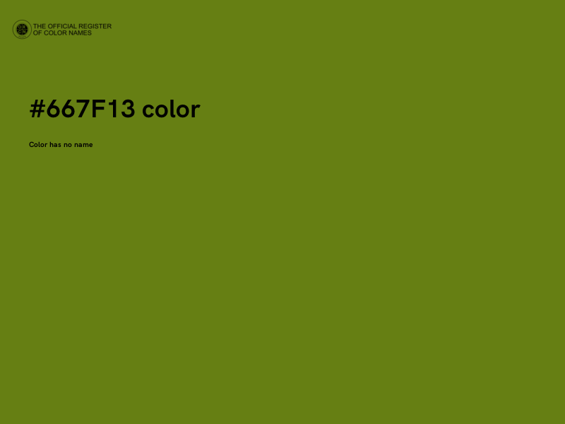 #667F13 color image