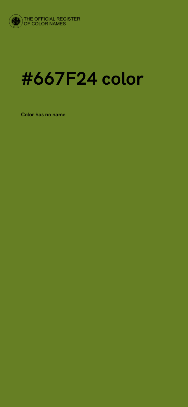 #667F24 color image