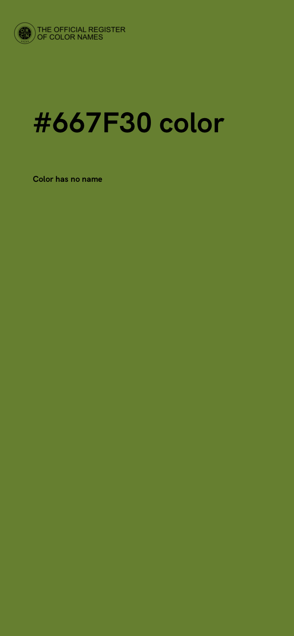 #667F30 color image