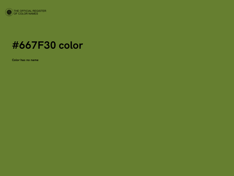#667F30 color image