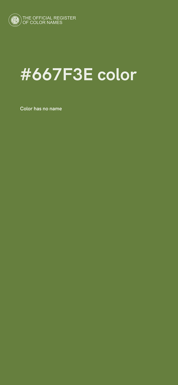 #667F3E color image