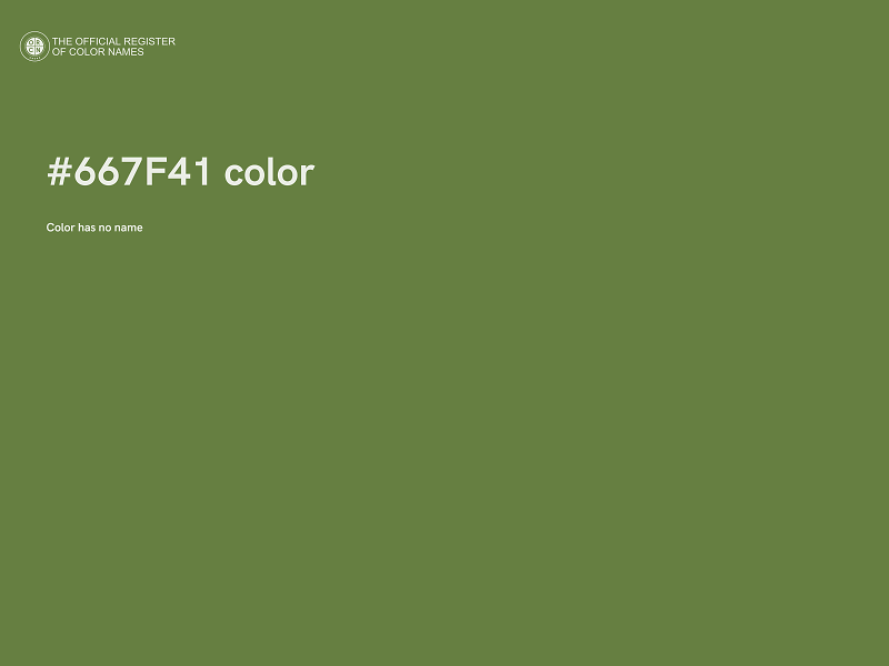 #667F41 color image