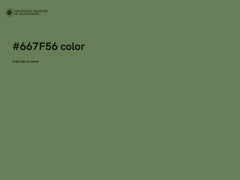 #667F56 color image