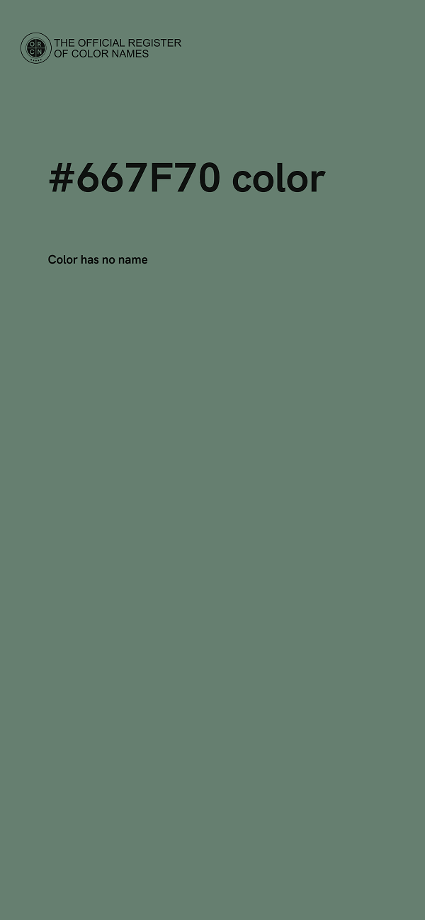 #667F70 color image