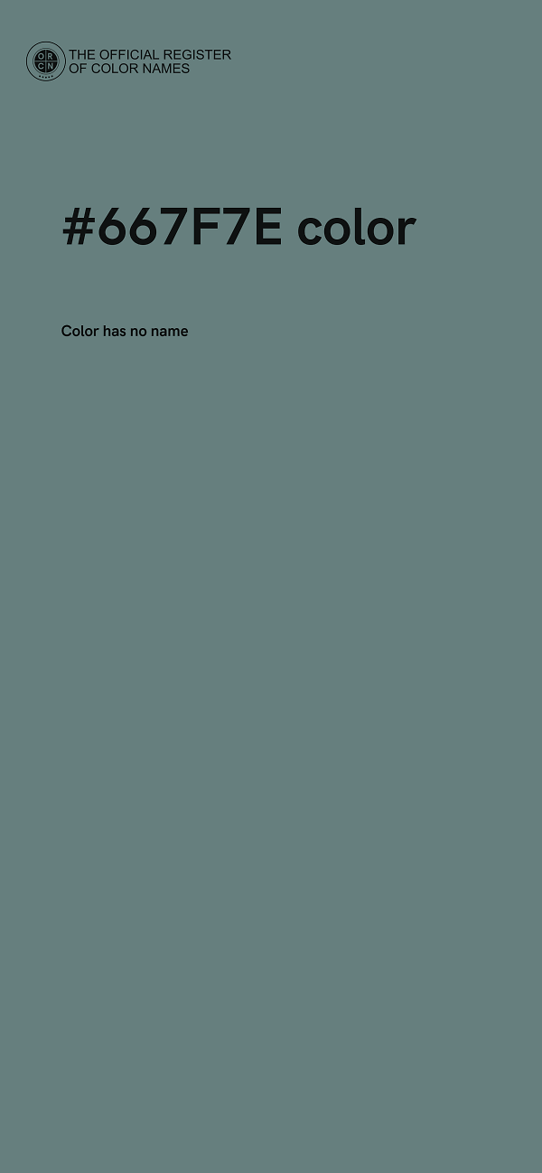 #667F7E color image