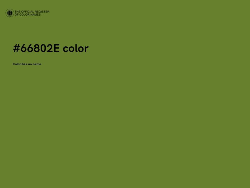 #66802E color image