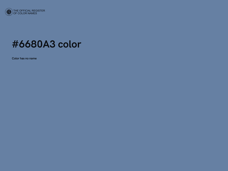 #6680A3 color image