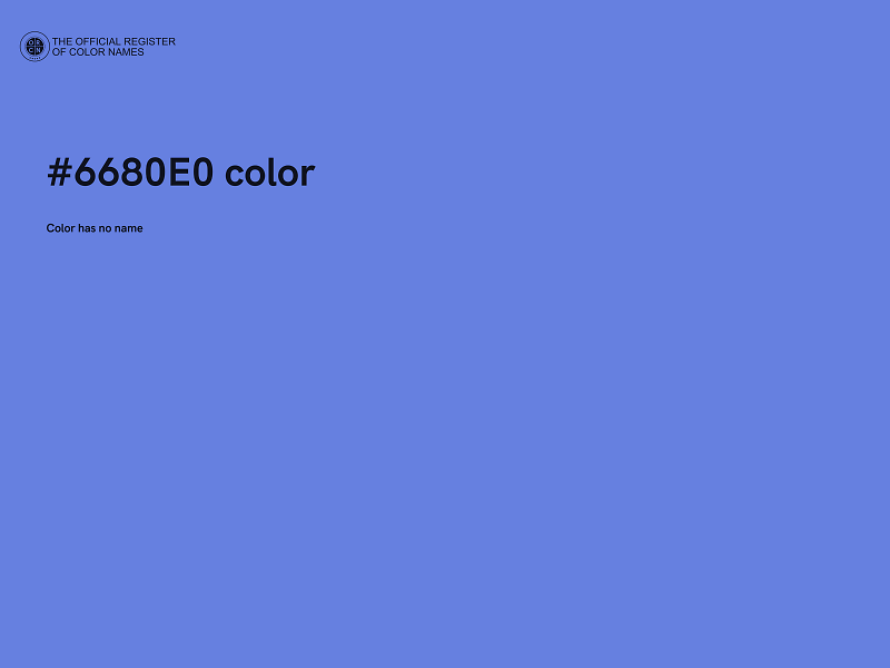 #6680E0 color image