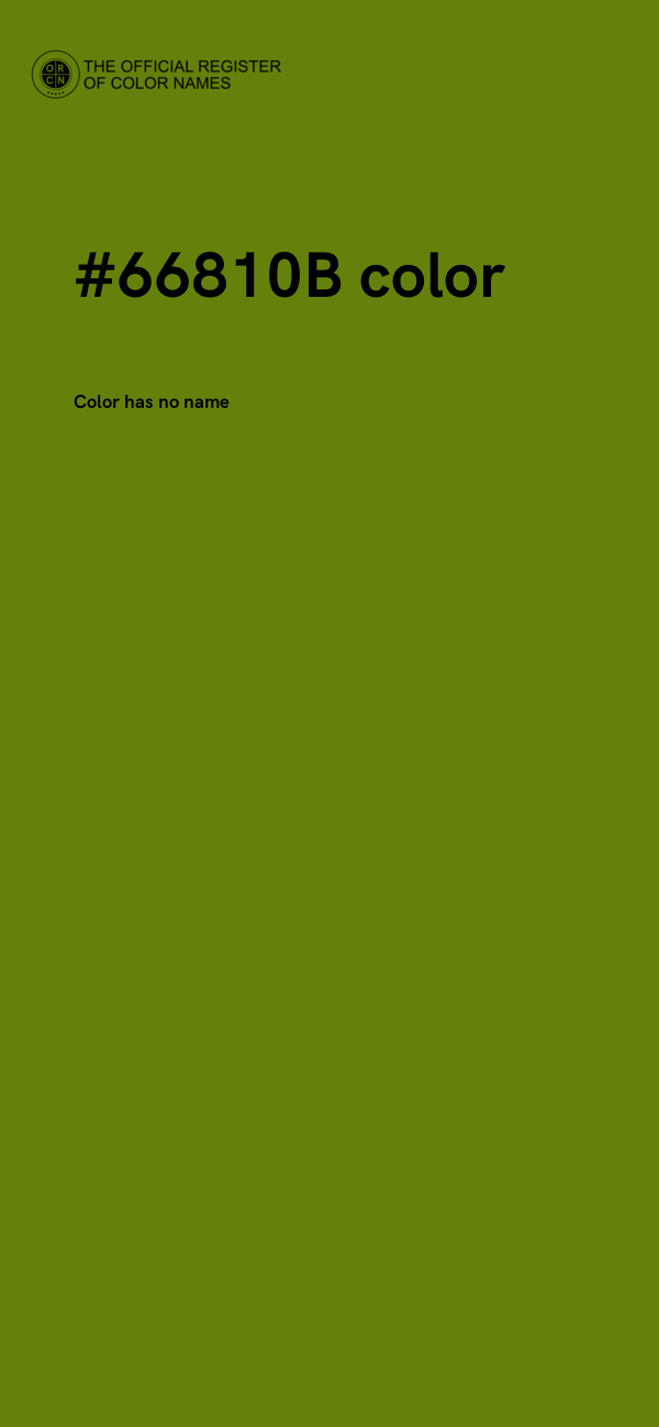 #66810B color image
