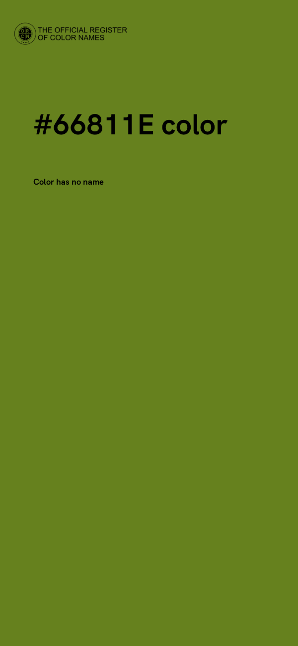 #66811E color image