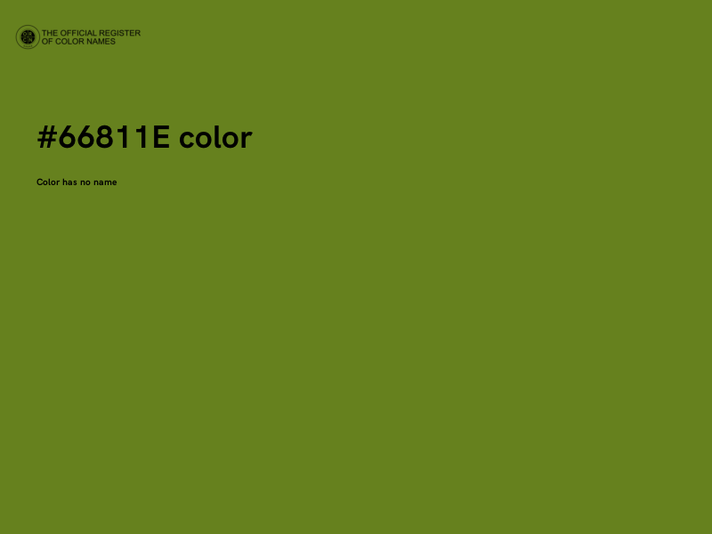 #66811E color image