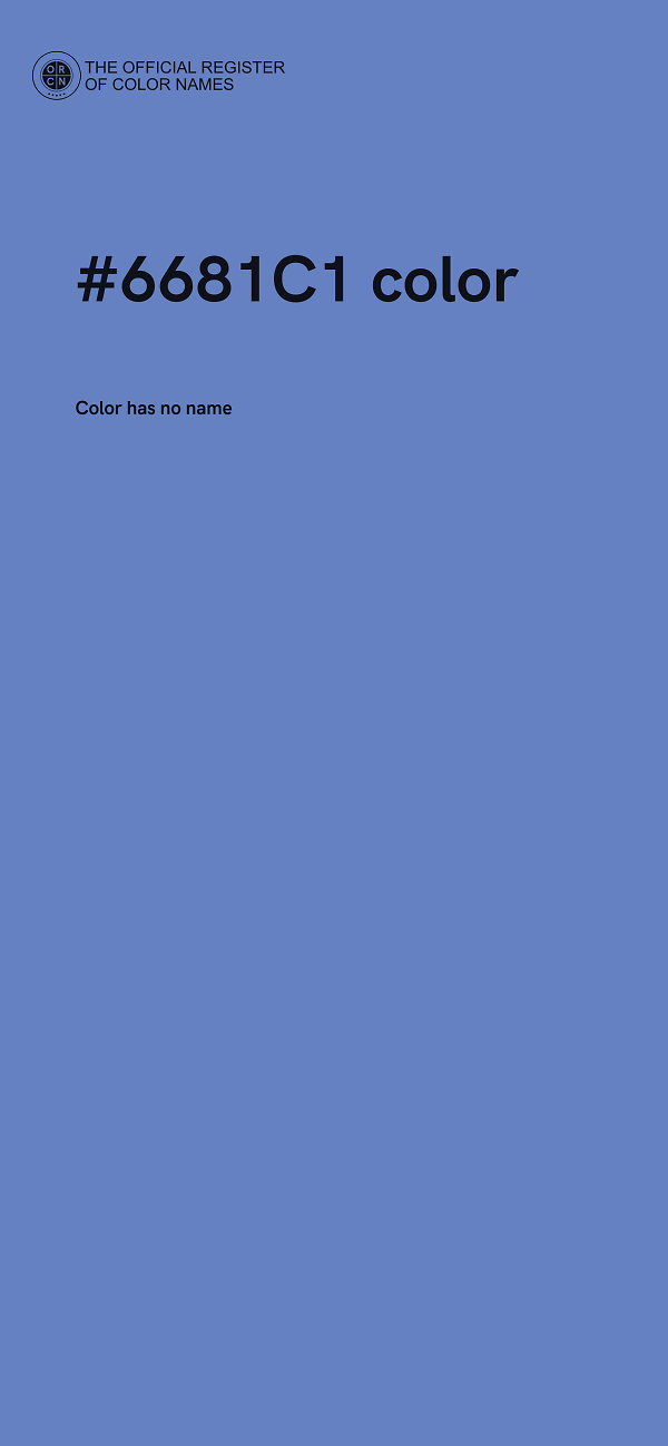 #6681C1 color image