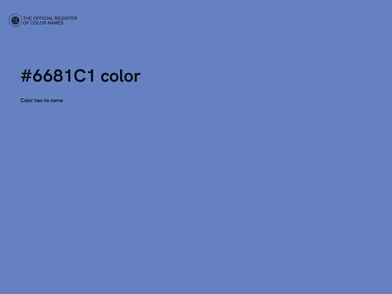 #6681C1 color image