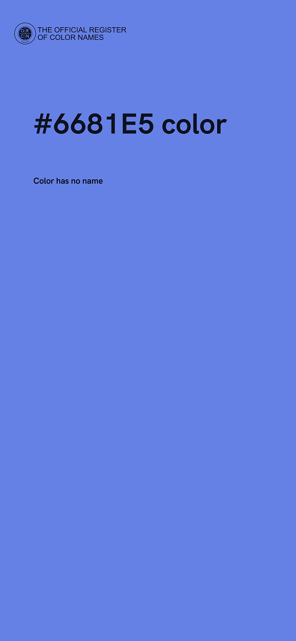 #6681E5 color image