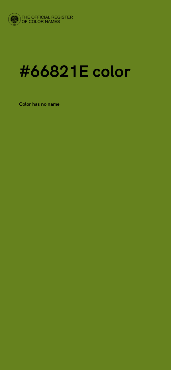 #66821E color image