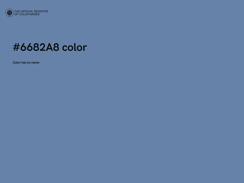 #6682A8 color image