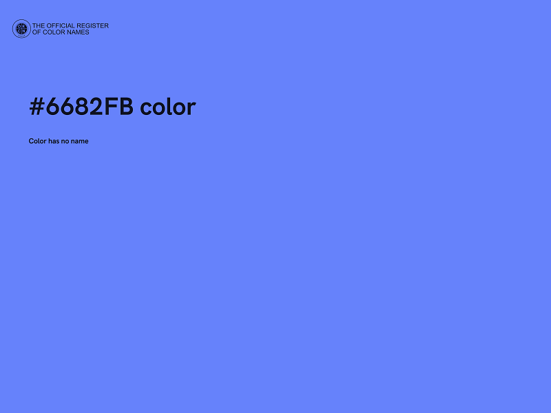 #6682FB color image