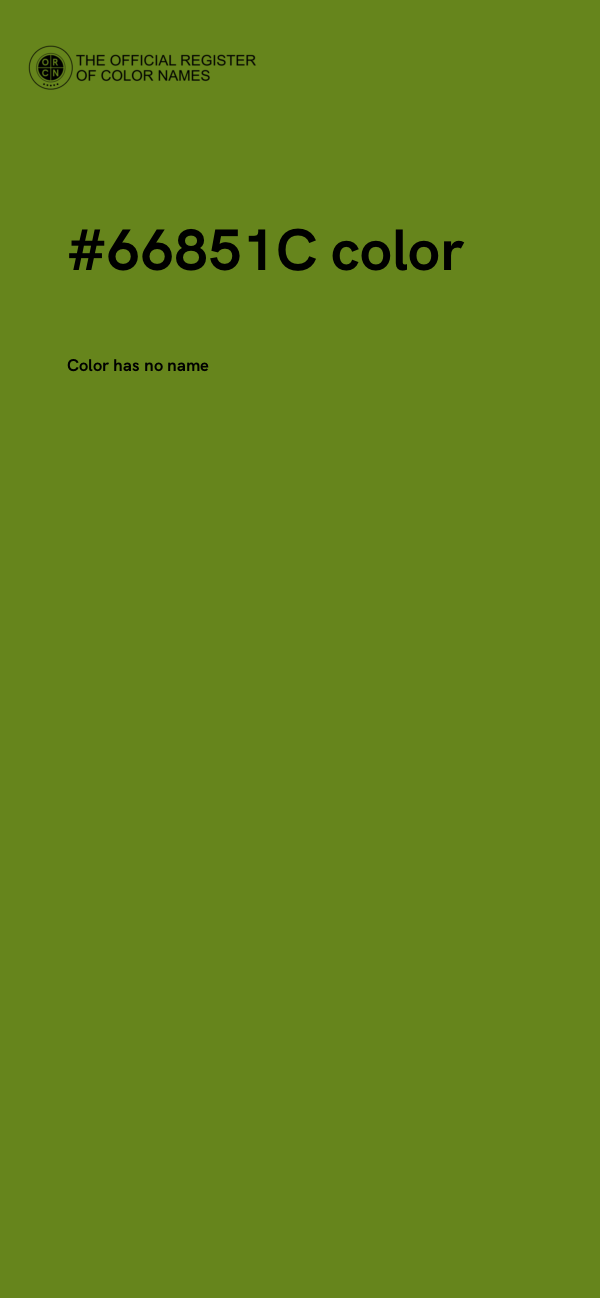 #66851C color image