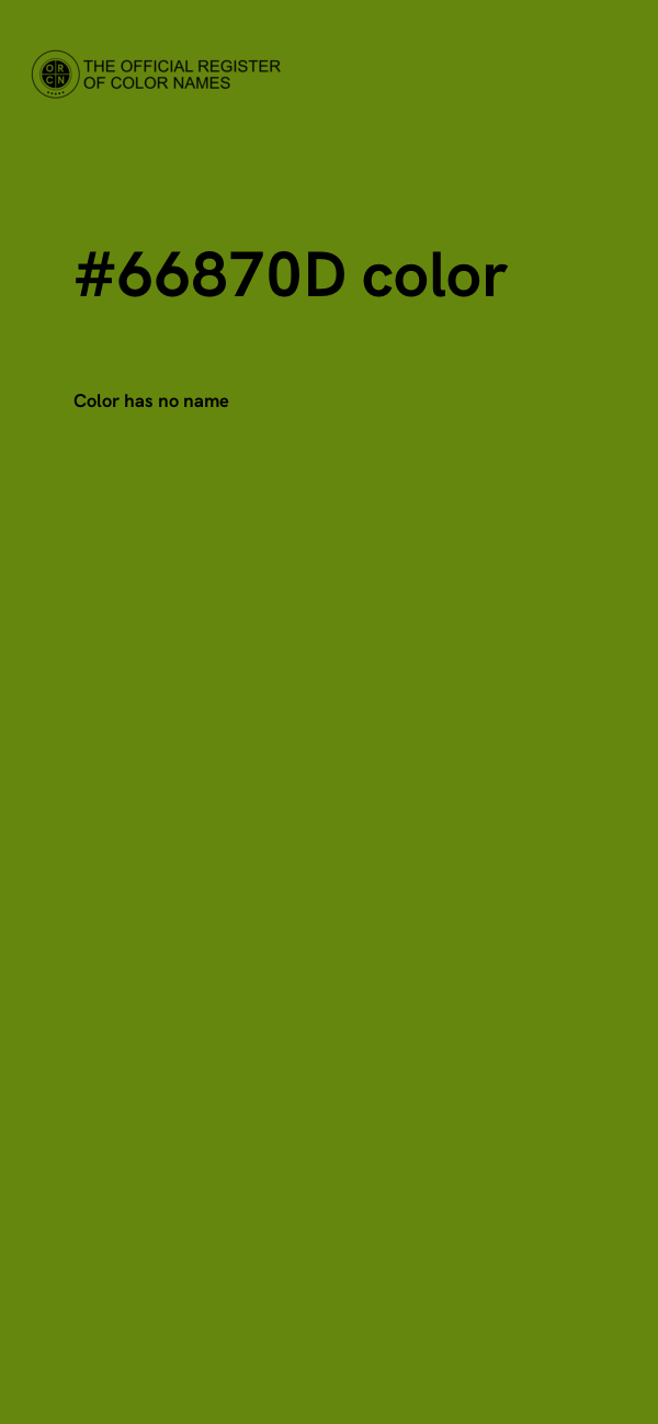 #66870D color image
