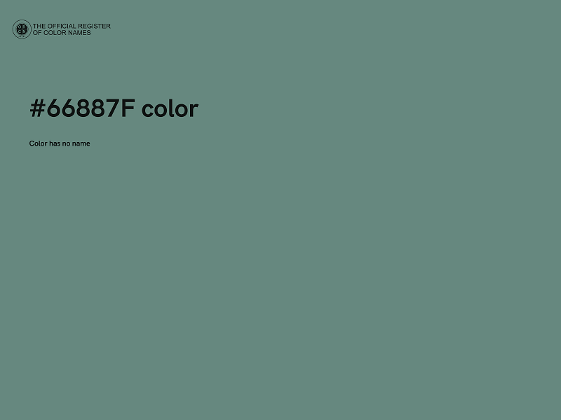 #66887F color image