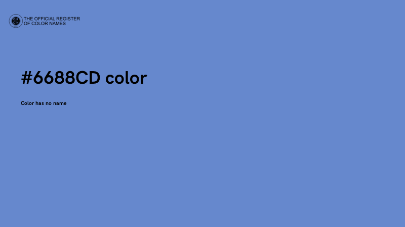 #6688CD color image