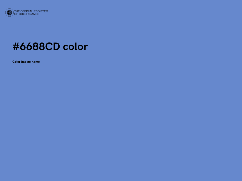 #6688CD color image