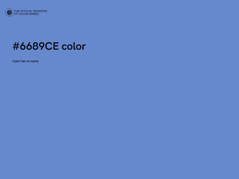 #6689CE color image