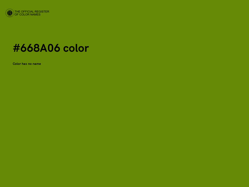 #668A06 color image
