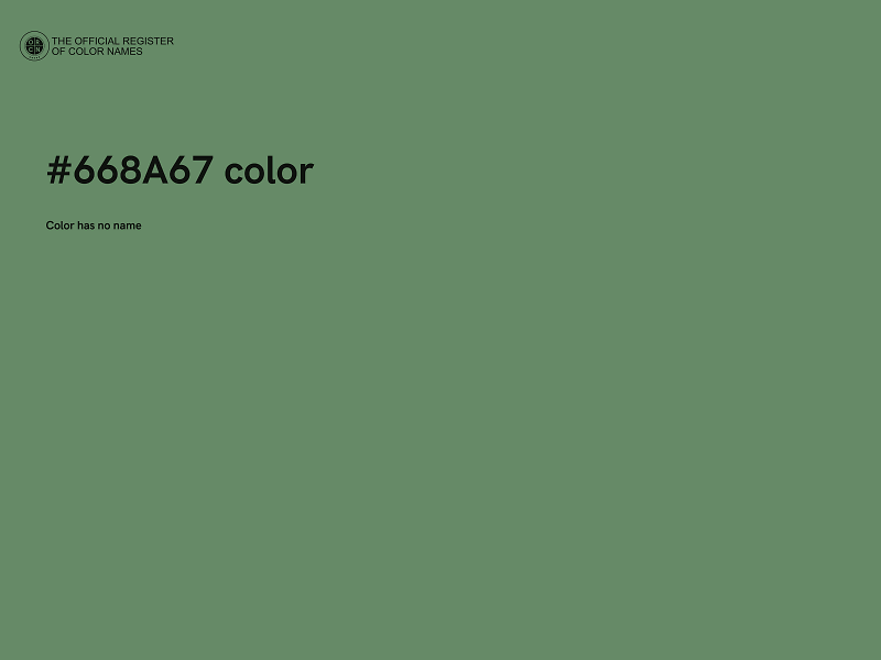 #668A67 color image