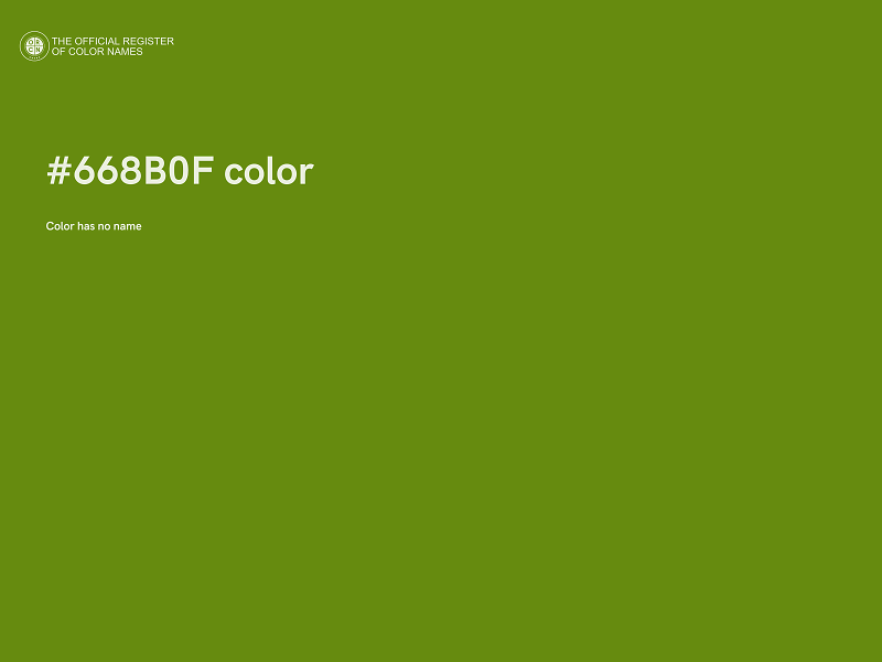 #668B0F color image