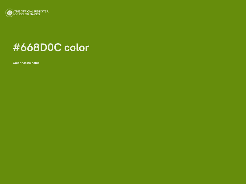 #668D0C color image