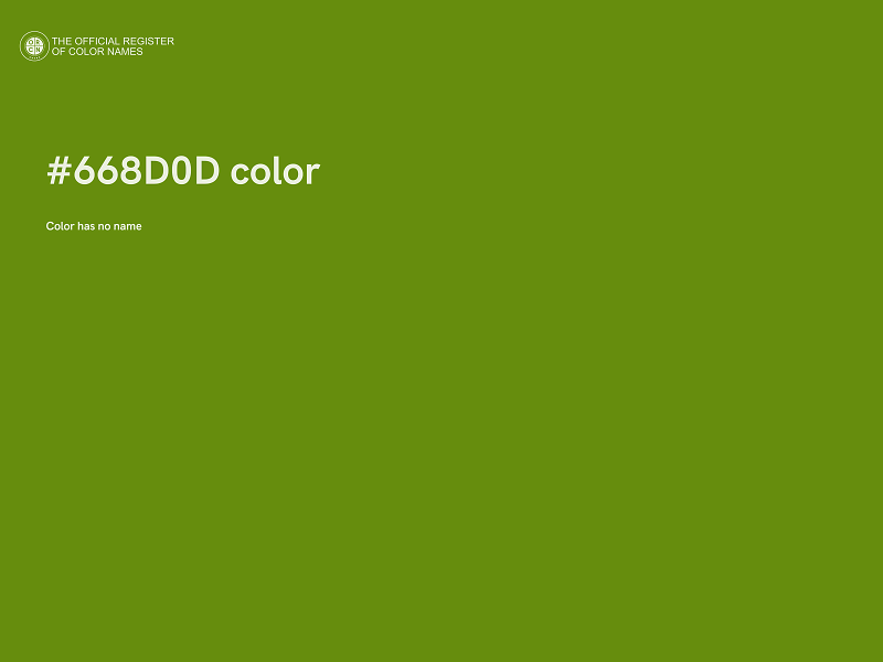 #668D0D color image