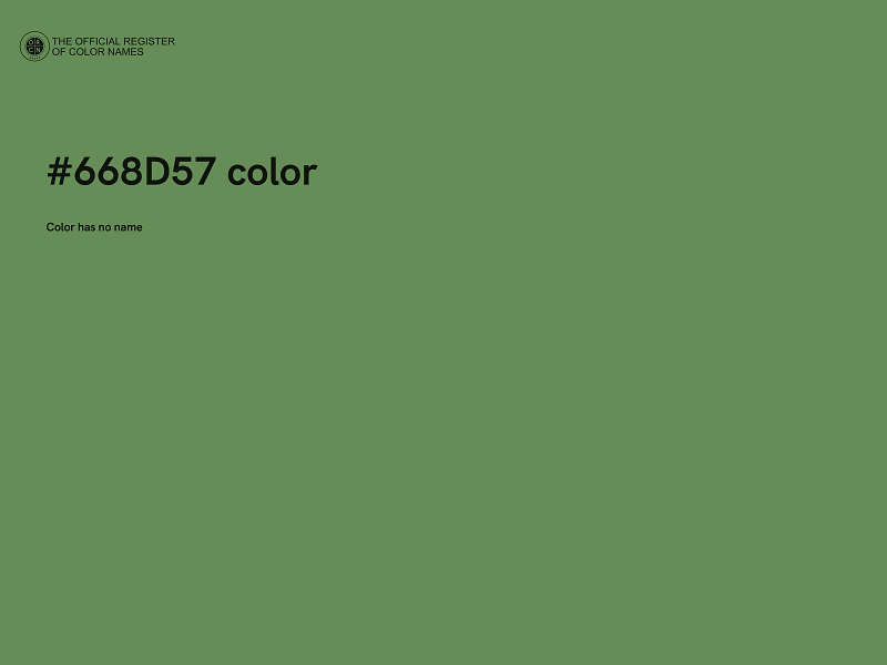 #668D57 color image