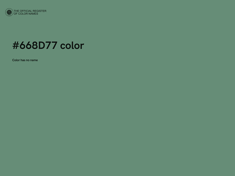 #668D77 color image