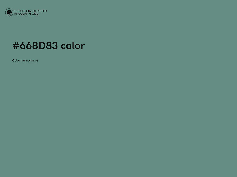 #668D83 color image