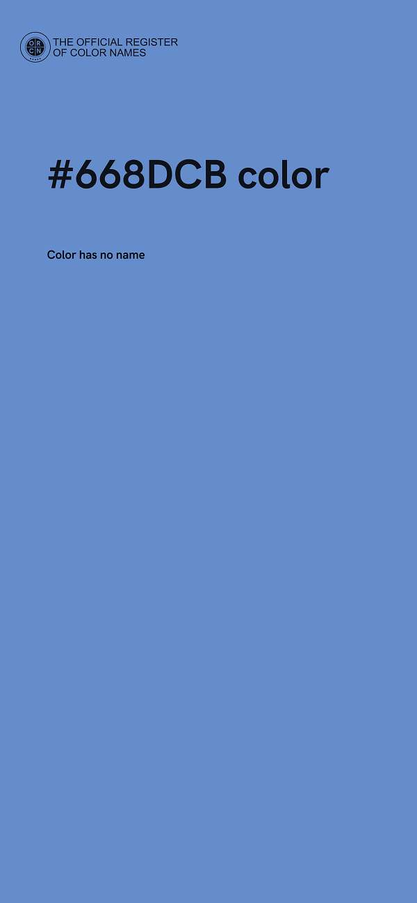 #668DCB color image