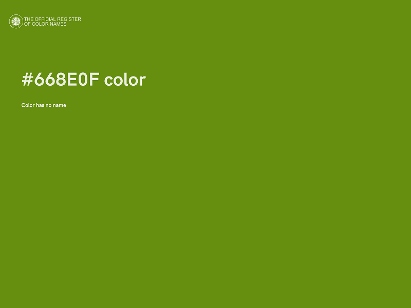 #668E0F color image