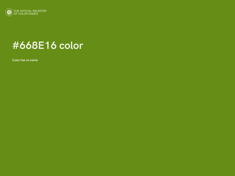 #668E16 color image