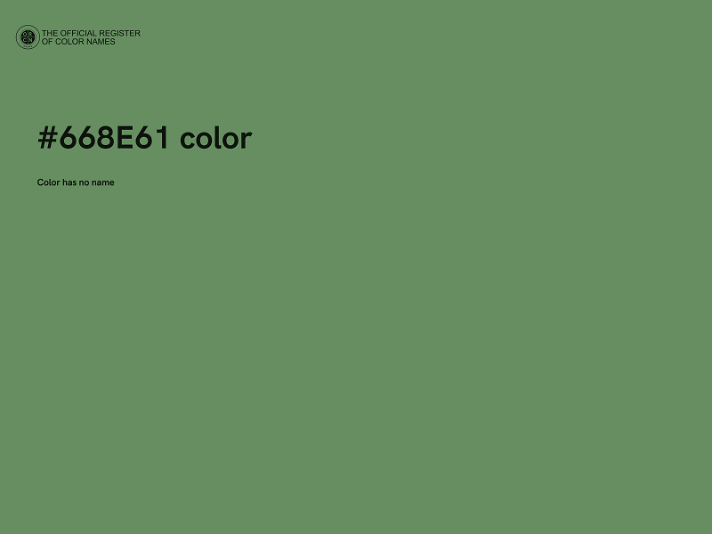 #668E61 color image