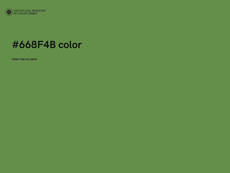 #668F4B color image