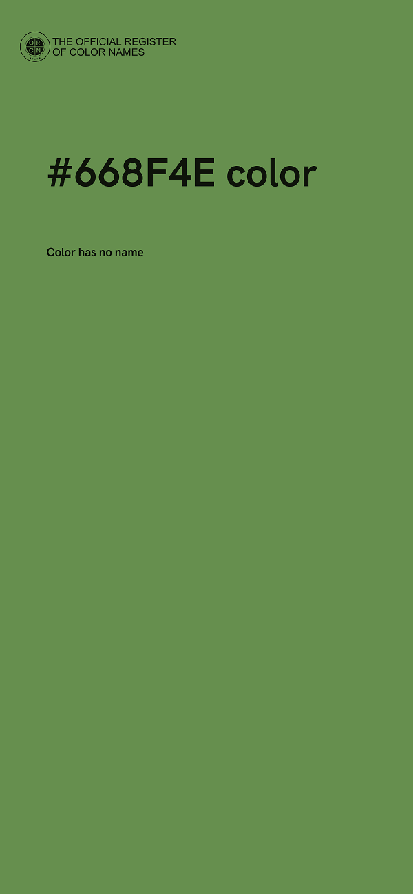 #668F4E color image