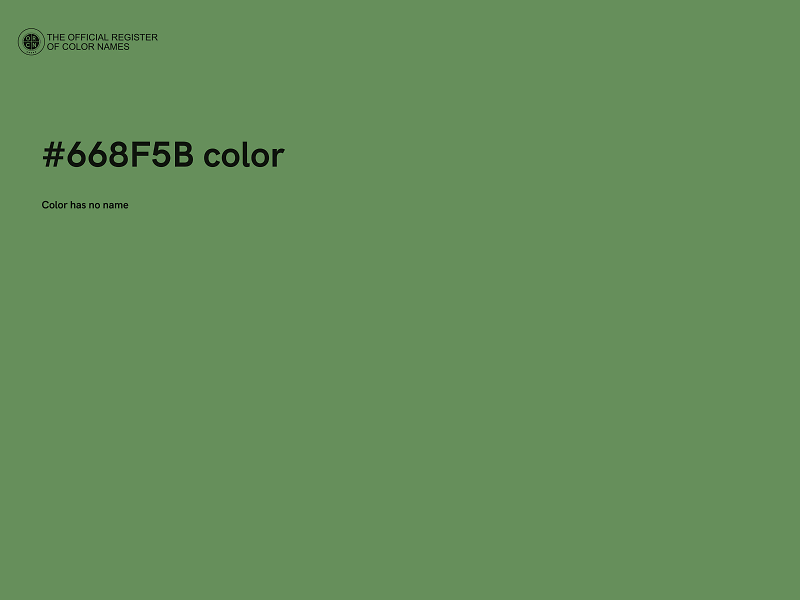 #668F5B color image