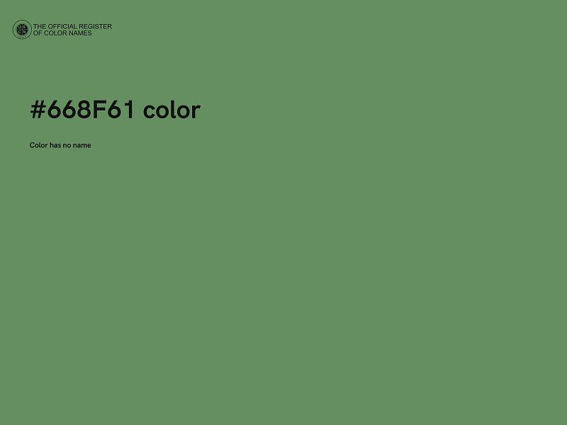 #668F61 color image