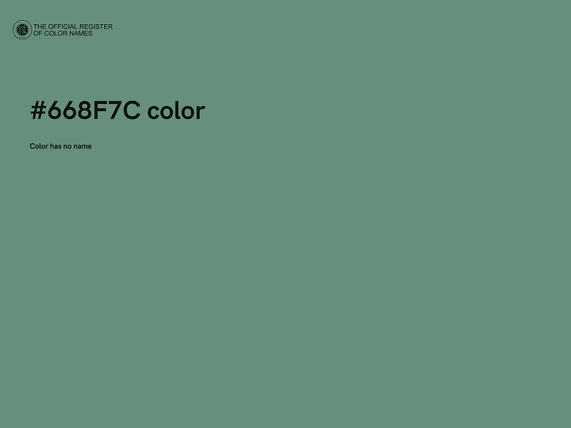 #668F7C color image