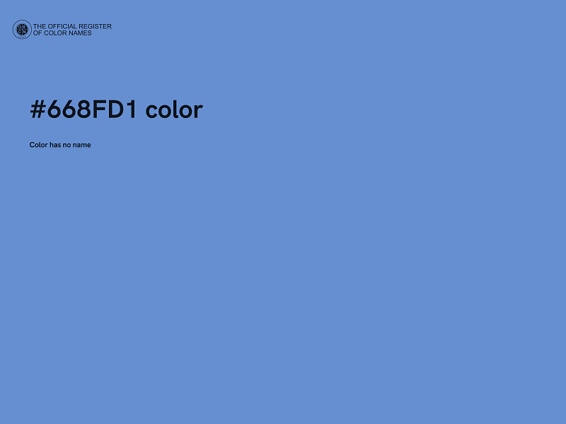 #668FD1 color image