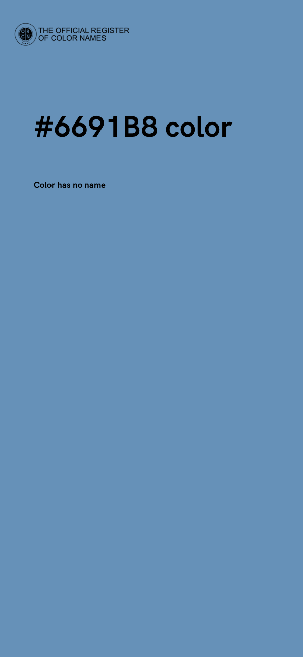 #6691B8 color image