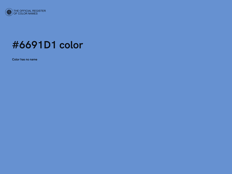 #6691D1 color image