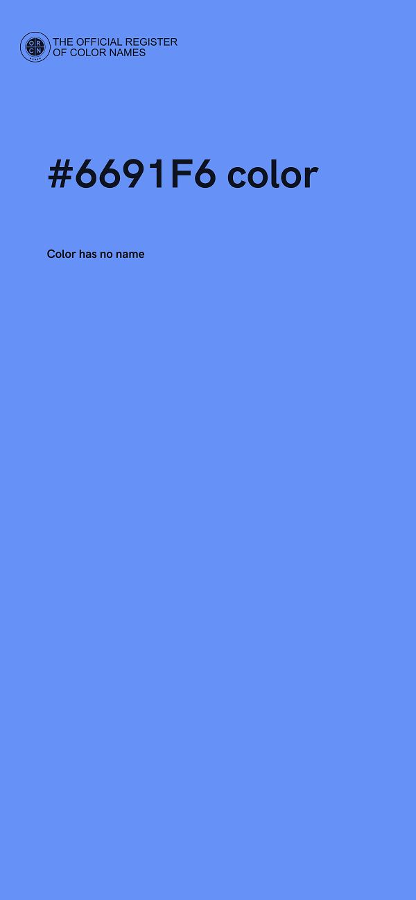 #6691F6 color image