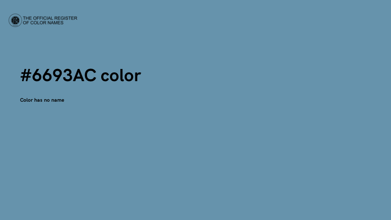 #6693AC color image
