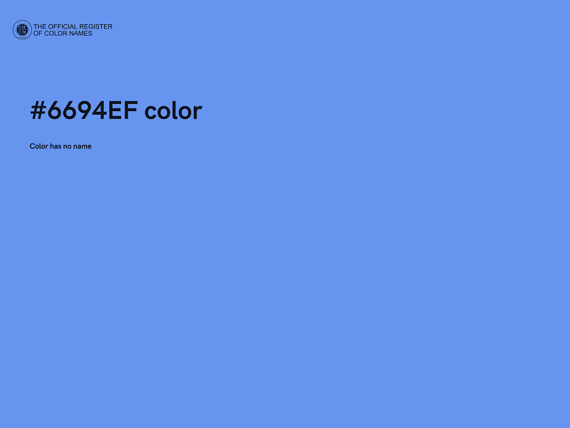 #6694EF color image